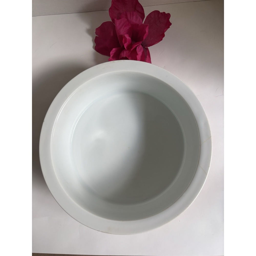 Rosenthal Philip Durabel Kronach Bavaria Orange White Peach Casserole Dish 8" - Picture 8 of 11